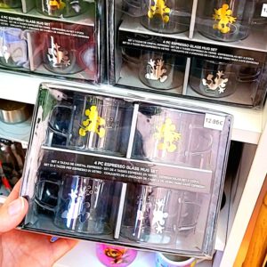 Set 4 tazas expresso de cristal