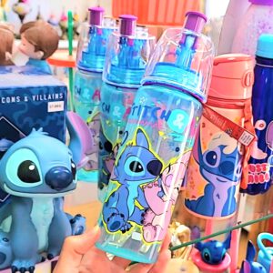 Botella con Spray 575ml Stitch y Ángel