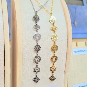 Collar 7 Chakras en Acero inoxidable