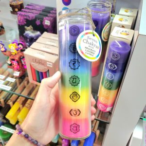 Vela Tubular de 7 Chakras – Equilibrio y Bienestar Espiritual