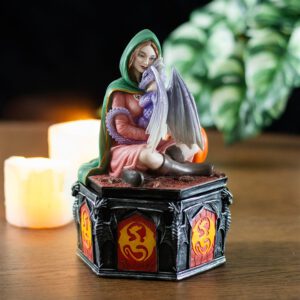 Caja de Resina Anne Stokes – Refugio Seguro (Dragon Friendship)