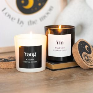 Set de 2 velas Yin & Yang – Coco y Oud Negro