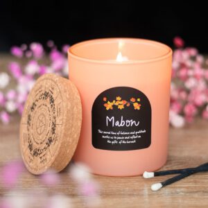 Vela Rueda del Año Mabon – Aroma a manzana