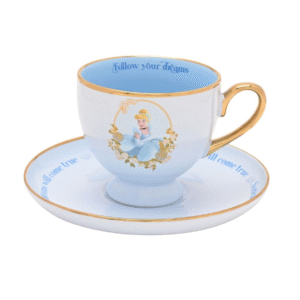 Juego de Taza y Platillo Disney Cenicienta – “Follow Your Dreams” (Sigue tus sueños)