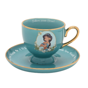 Juego de Taza y Platillo Disney Jasmín – “Follow Your Heart” (Sigue a tu corazón)