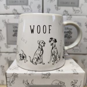Taza Disney – Perros “WOOF” (Cerámica)