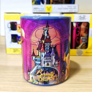 Taza Térmica Disney La Bella y la Bestia – 460 ml | Diseño Mágico que Cambia de Color