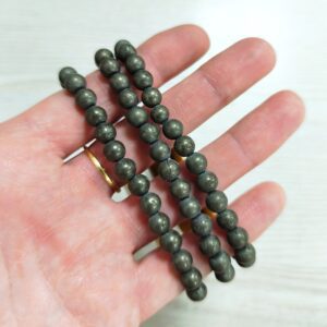 Pulsera de Pirita 6mm – Protección y abundancia