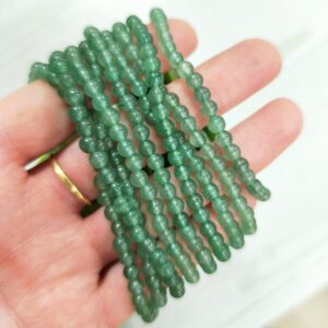 Pulsera de Aventurina Verde 4mm – Prosperidad y calma